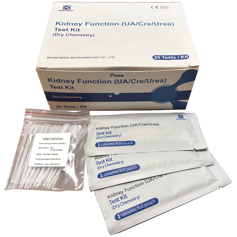 Набір для визначення функції нирок (UA/Cre/Urea) (метод сухої хімії) №25